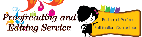 Proofreading and editing service banner